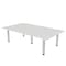 Skutchi Designs 47.25 in W, 84 in L, 29 in H, Engineered Wood Top, White HAR-REC-48X84-PT-WC - alternate 1